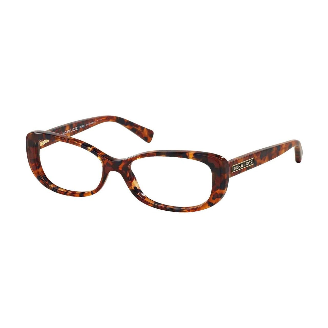 Michael Kors MK 4023-3067 eyeglasses in burgundy tortoise color, featuring a rectangular shape designed for women.