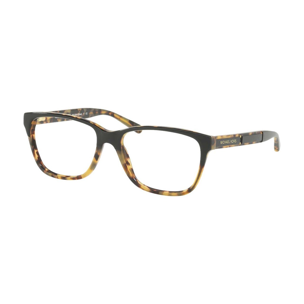 Michael Kors MK 4044-3255 Bree Black Tortoise Square Women's Eyeglasses featuring a stylish full-rim design and acetate frame.