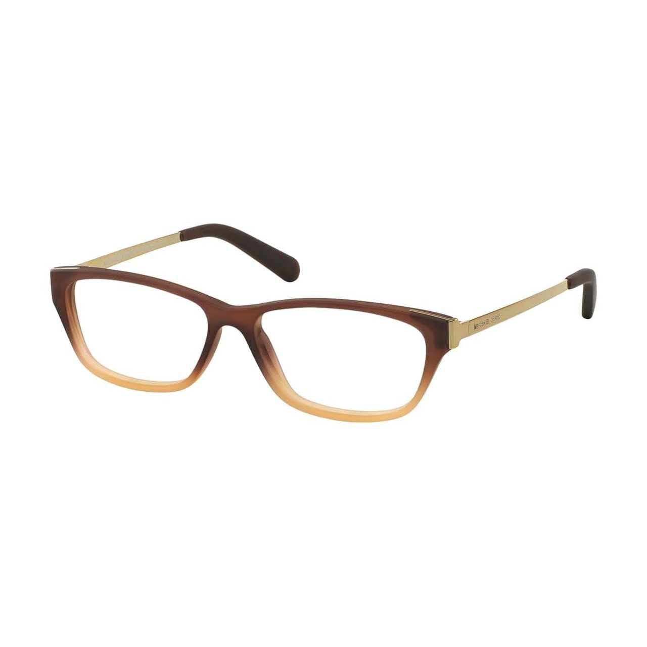 Michael Kors MK 8009-3044 Paramaribo eyeglasses in brown beige, featuring a rectangular shape and full-rim design, crafted from acetate.