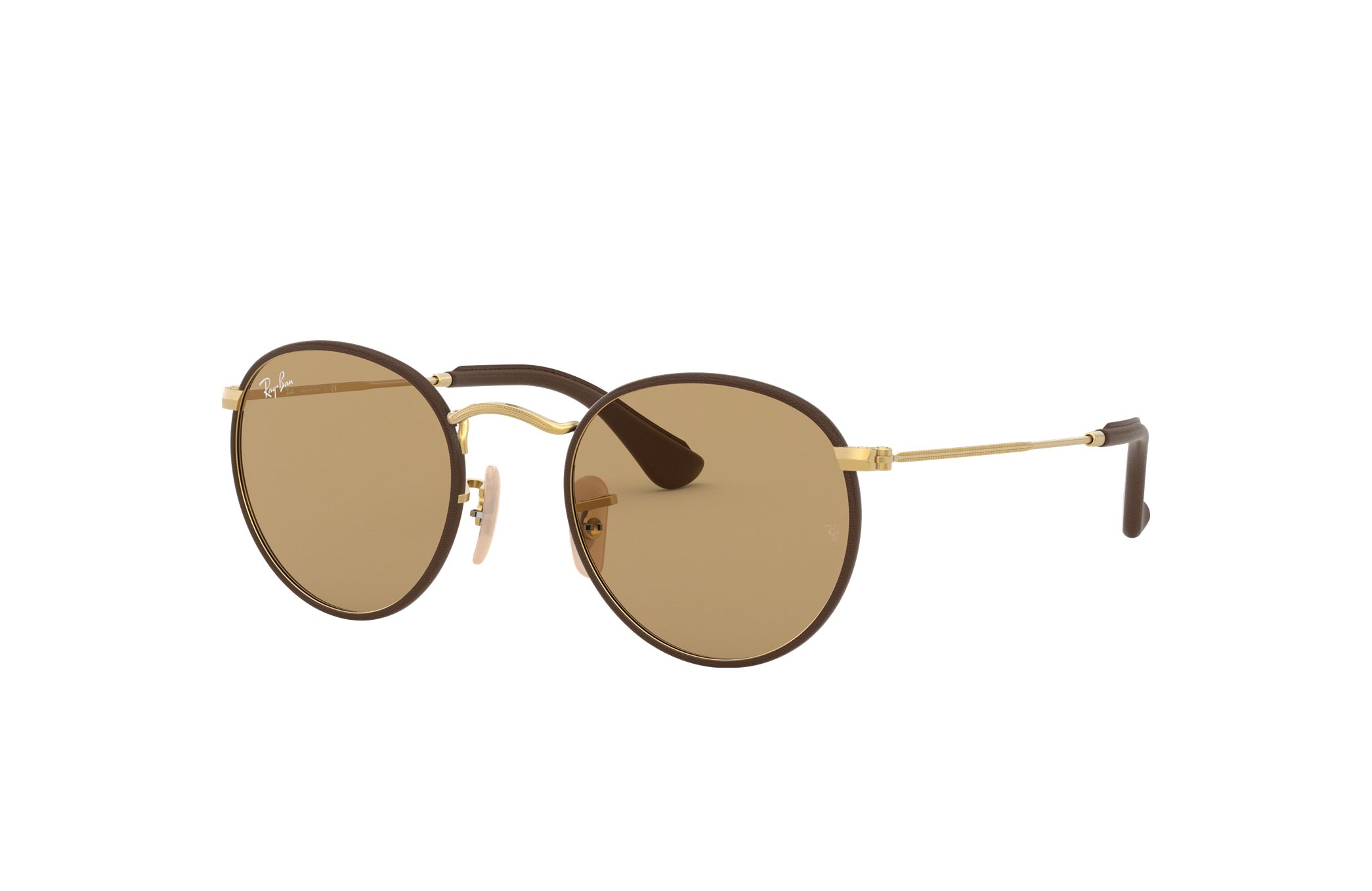 Ray-Ban RB-3475Q-112/53 sunglasses featuring a Crystal Brown phantos frame and 50mm brown lenses, stylish and durable.