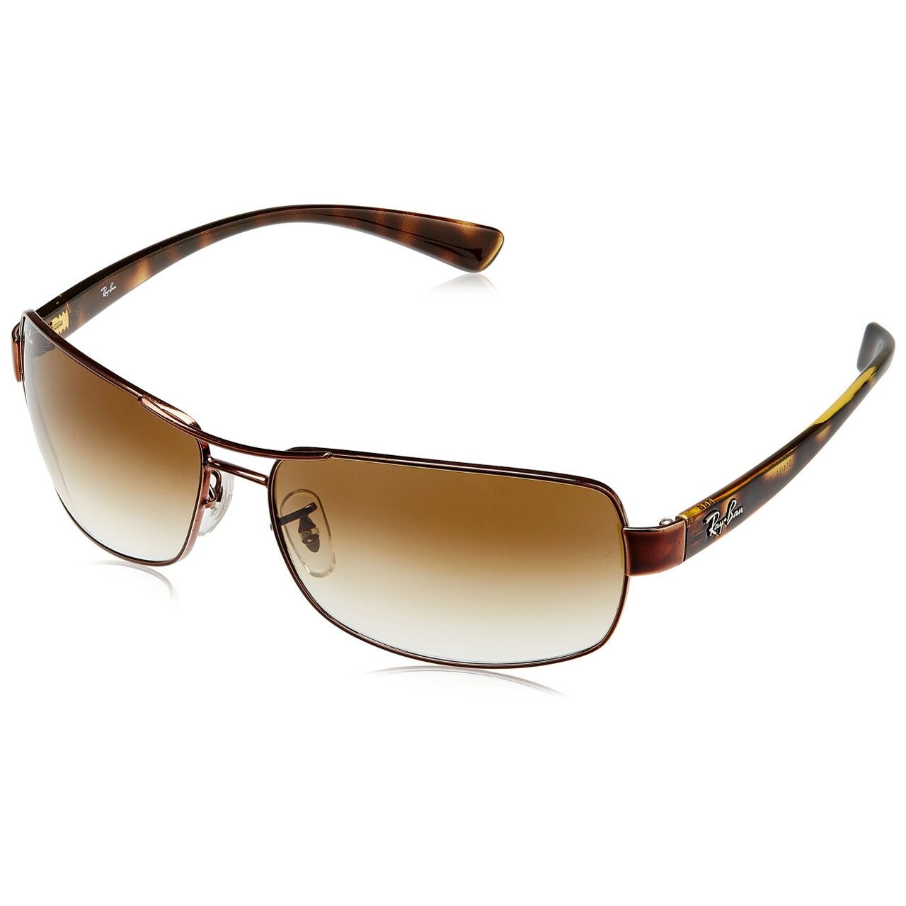 Ray-Ban RB3379 014/51 sunglasses featuring a Havana frame and brown gradient lenses, ideal for an active lifestyle.
