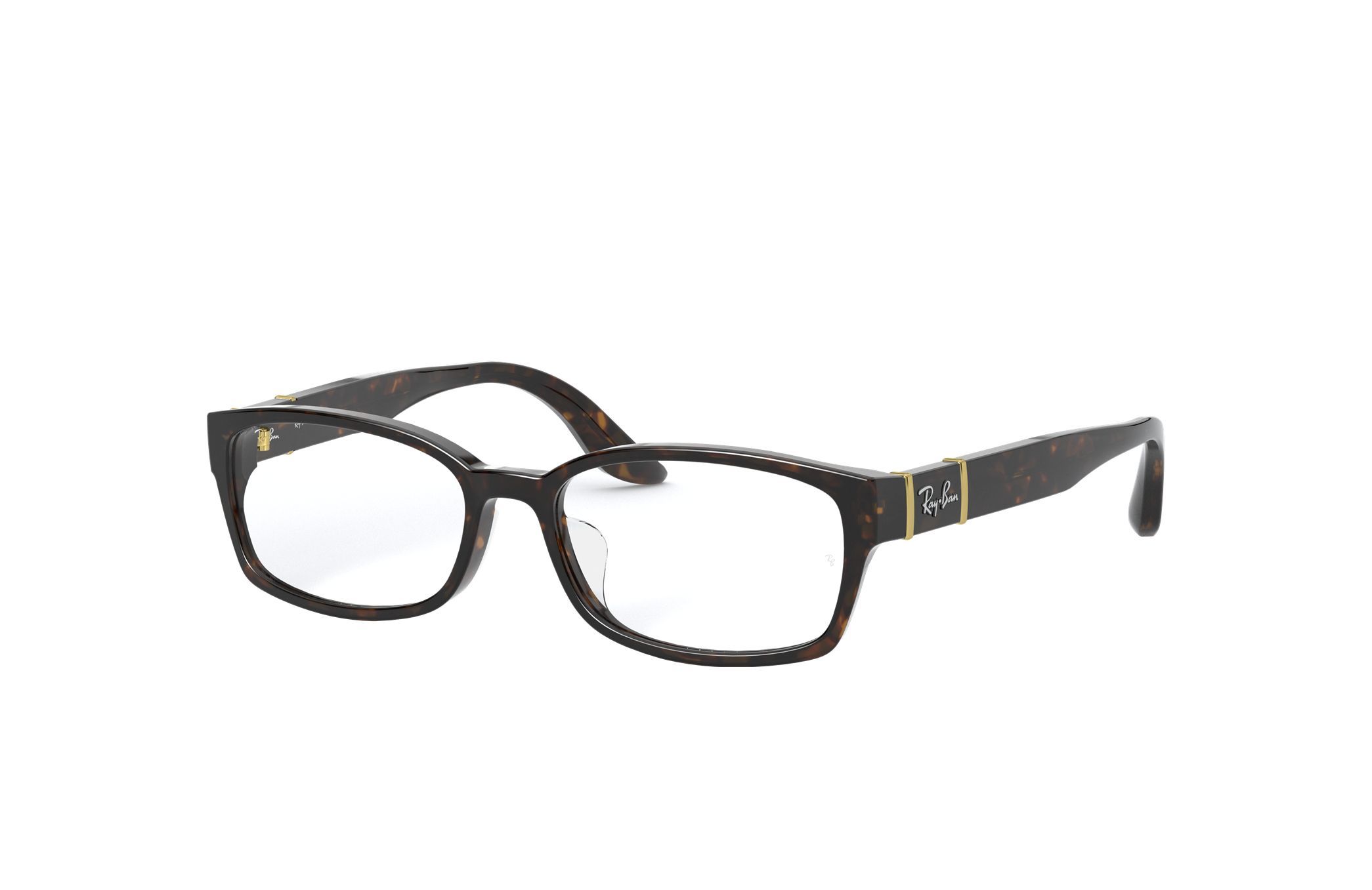 Ray-Ban RB5198-2345 Tortoise Square Acetate Optical Eyeglasses with 53mm lens, showcasing a stylish tortoise pattern and classic square frame.