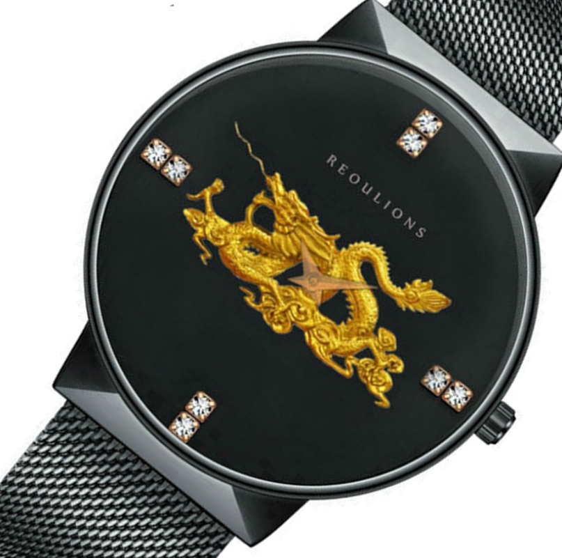 Simple Stainless Steel Mesh Belt Quartz Watch for Men with round dial and alloy strap, showcasing its elegant design.