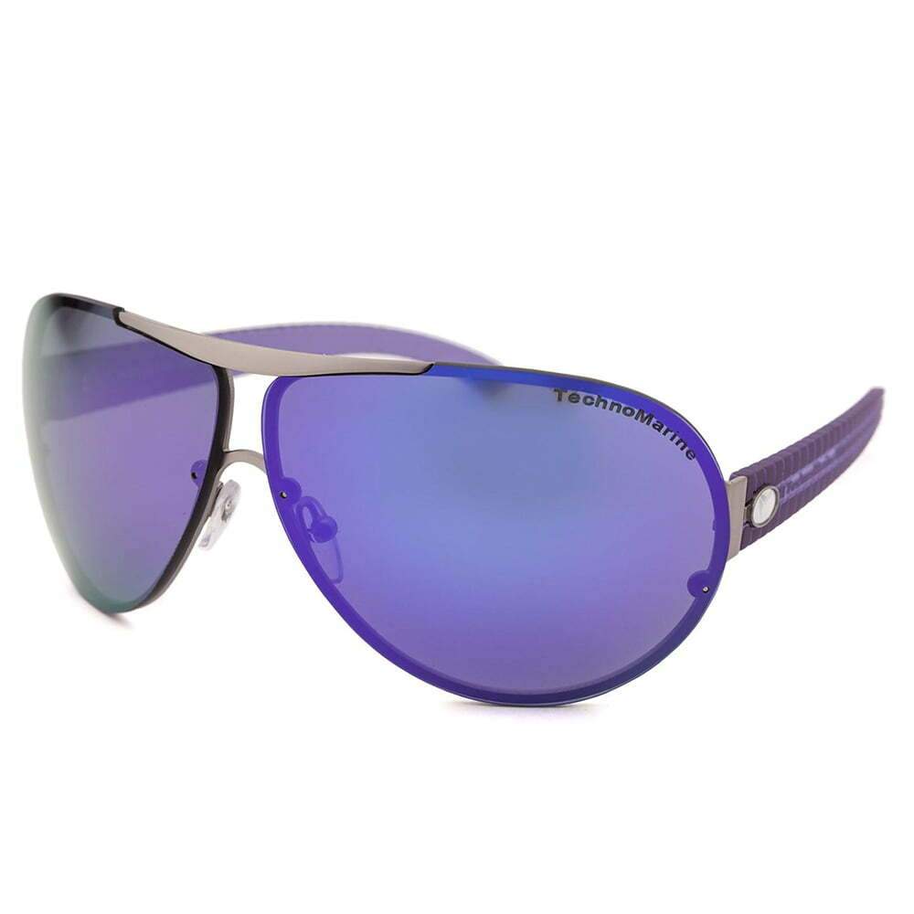 Purple-lens aviator style sunglasses
