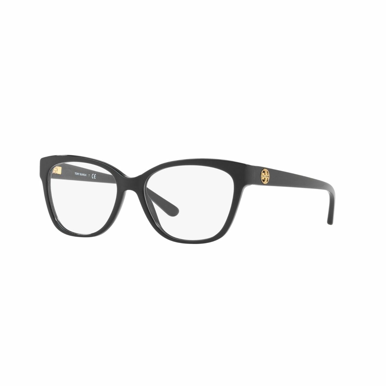 Tory Burch TY2071-1377 Black Cat Eye Women's Plastic Eyeglasses showcasing a stylish black frame and cat eye shape.