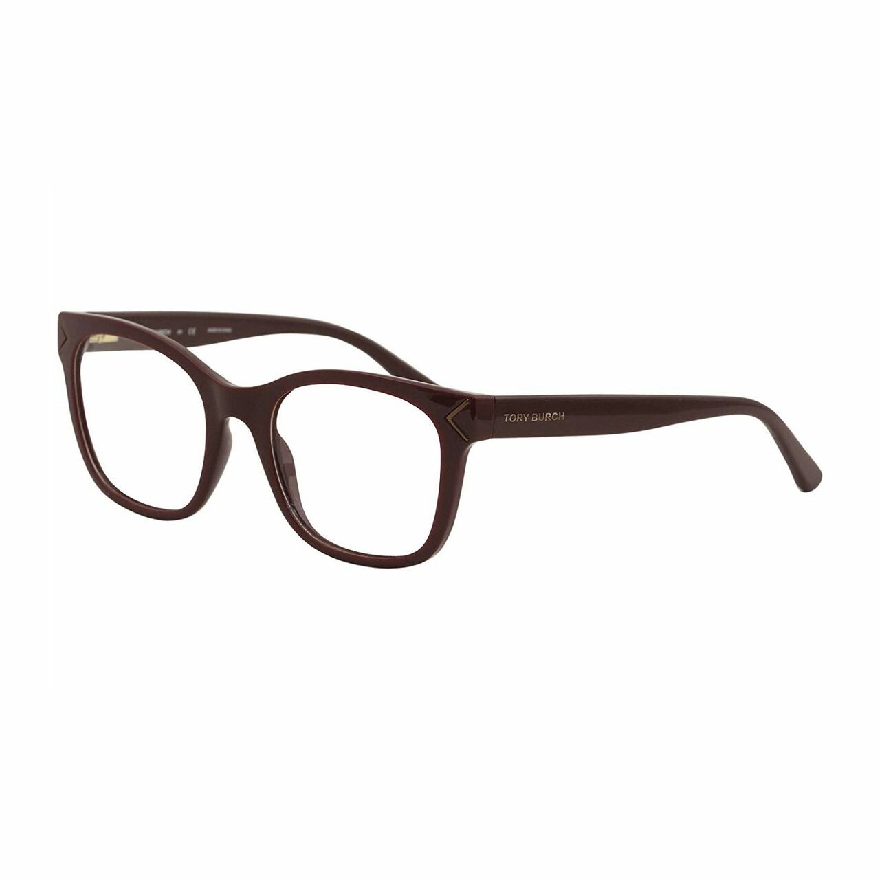 Tory Burch TY4003-1681 Bordeaux Square Women's Plastic Eyeglasses showcasing a stylish square frame in a rich Bordeaux color.