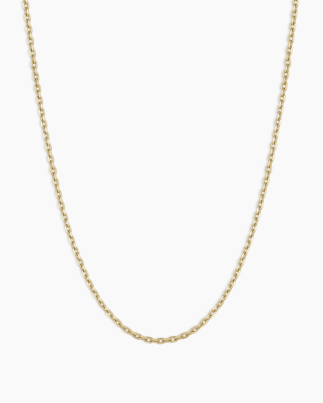 Elegant 14k Gold Mini Link Necklace with intricate design, perfect for any occasion.