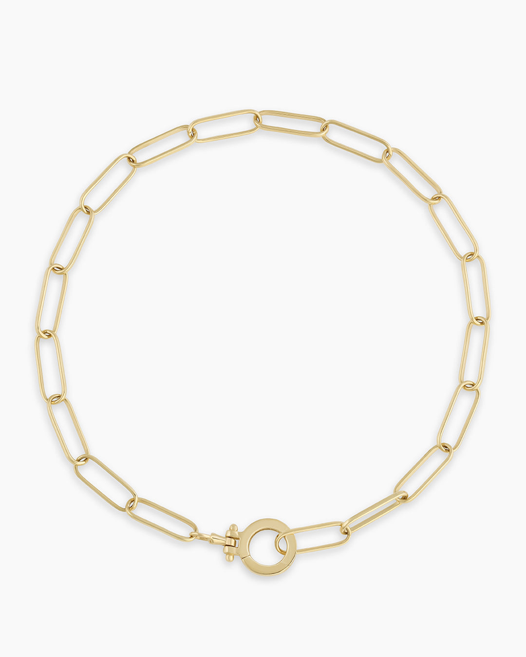 A stunning 14k gold bracelet with a bold design, perfect for adventurous fashion lovers.