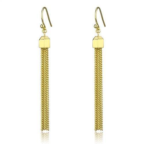 Elegant 3W1207 gold brass earrings featuring a clear top-grade crystal centerpiece, perfect for any occasion.
