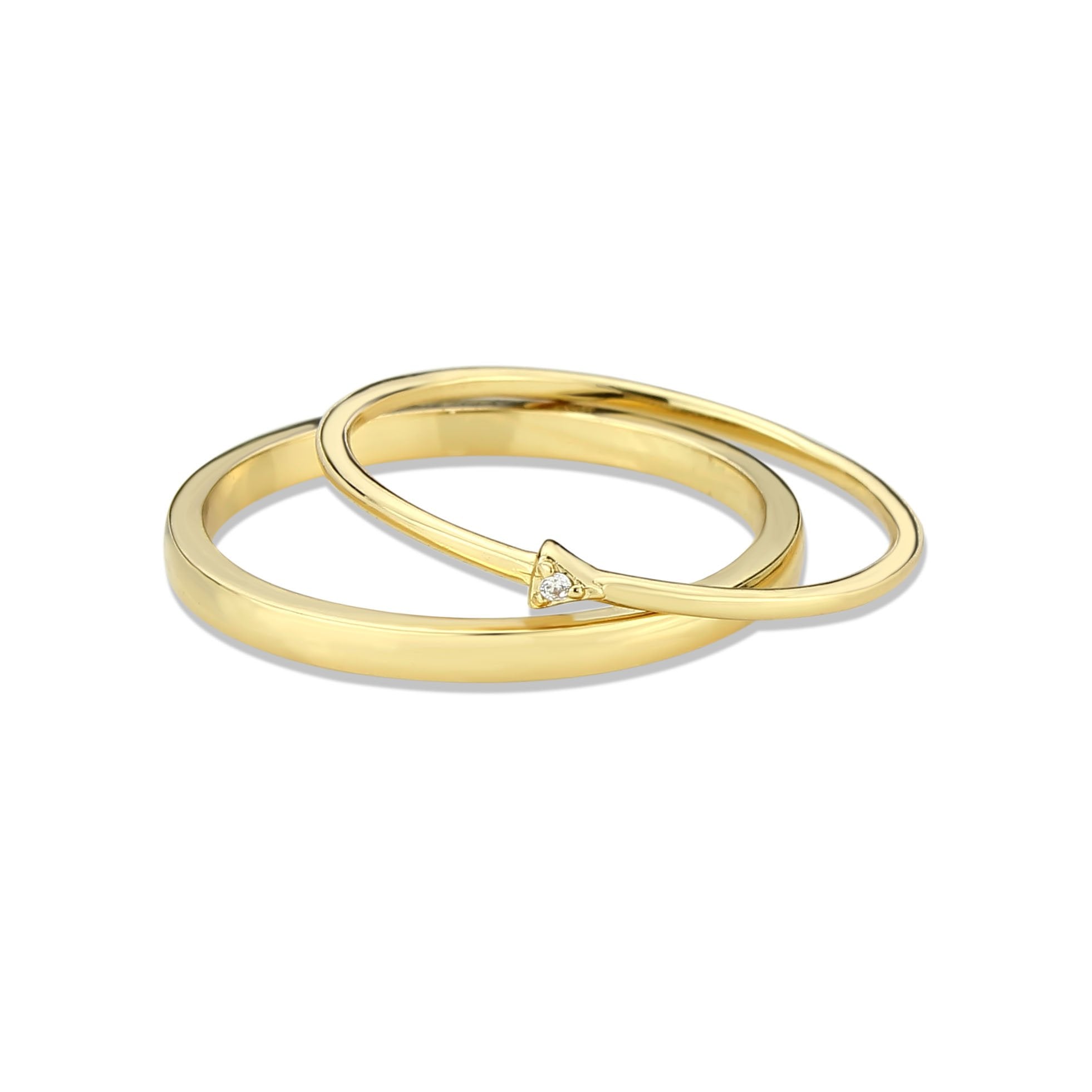 3W1624 Flash Gold Brass Ring featuring AAA Grade Clear CZ stone, showcasing its elegant design and luxurious finish.