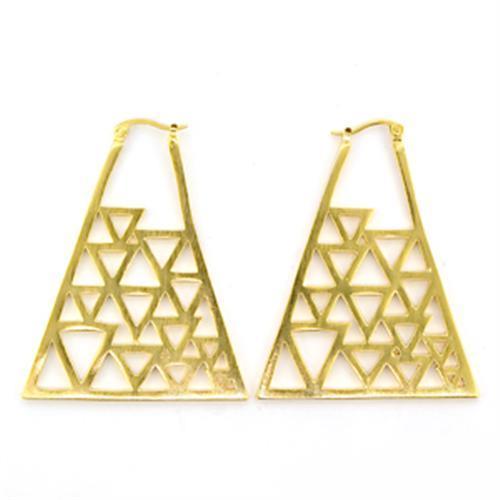 Elegant Gold & Brush Brass Earrings, lightweight and stylish, perfect for any occasion.
