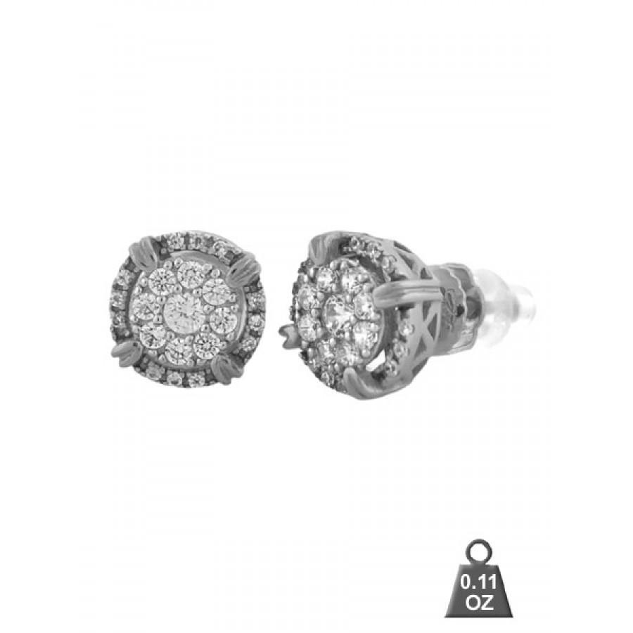 Elegant 925 Sterling Silver Earrings showcasing a shiny finish and lightweight design, perfect for any occasion.