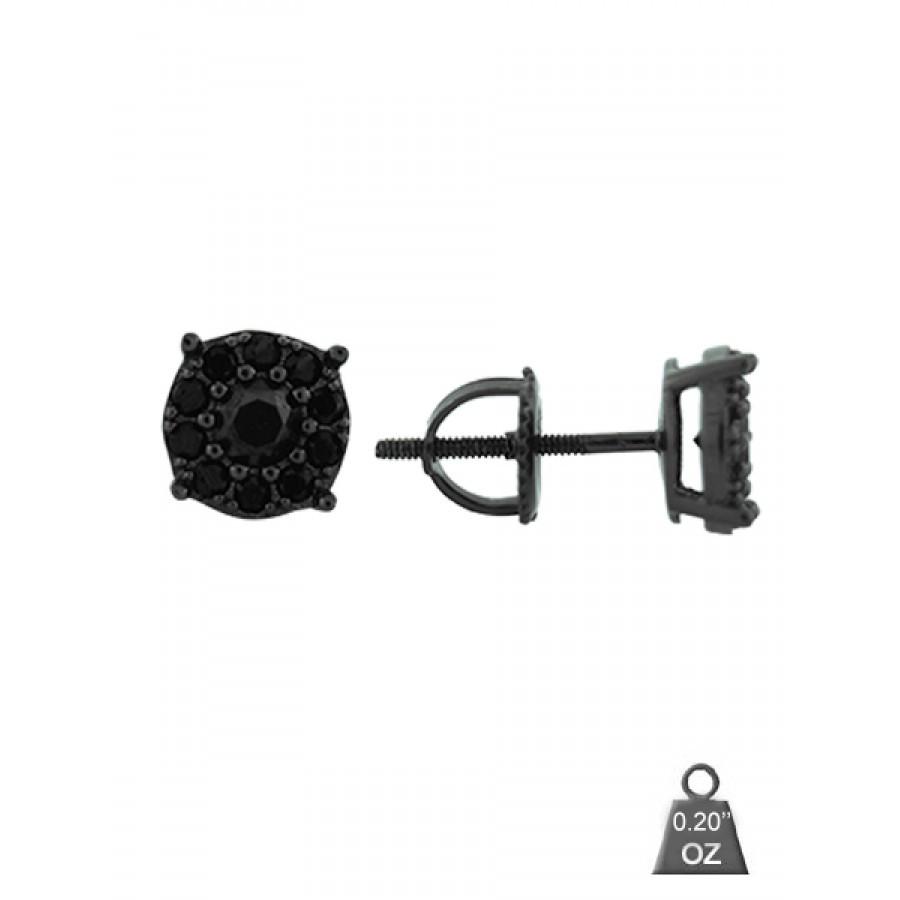 A pair of elegant 925 sterling silver earrings, showcasing their shiny finish and lightweight design, perfect for any occasion.