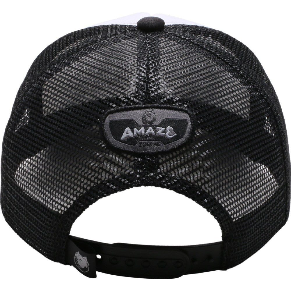 A pack of 6 AMAZE-IN Zodiac Leo Sponge Trucker hats in various colors, featuring a classic design with a curved visor and snapback closure.