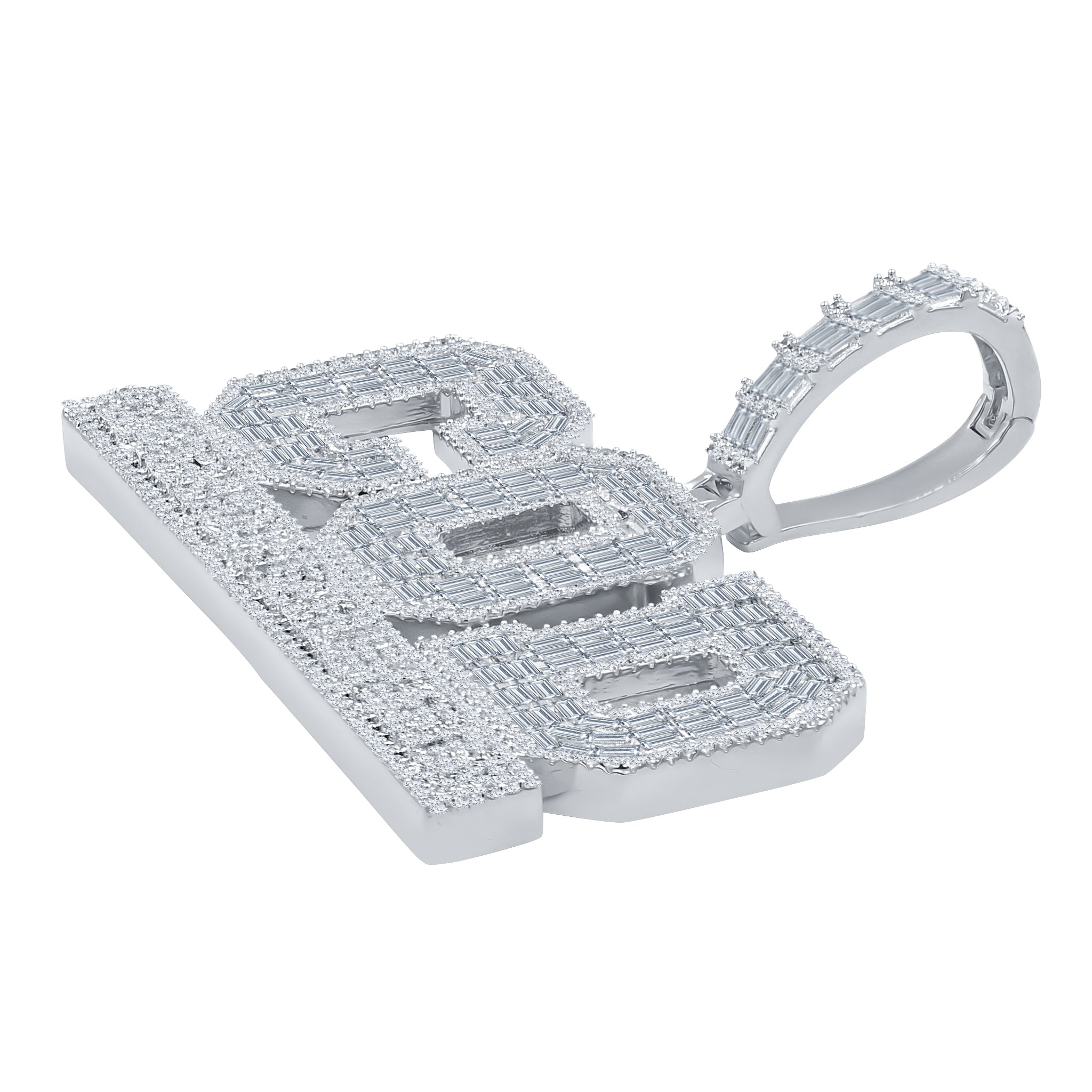 ARCARIUS HipHop Crystal Pendant featuring intricate cubic zircon stones on brass copper metal, showcasing luxury and elegance.