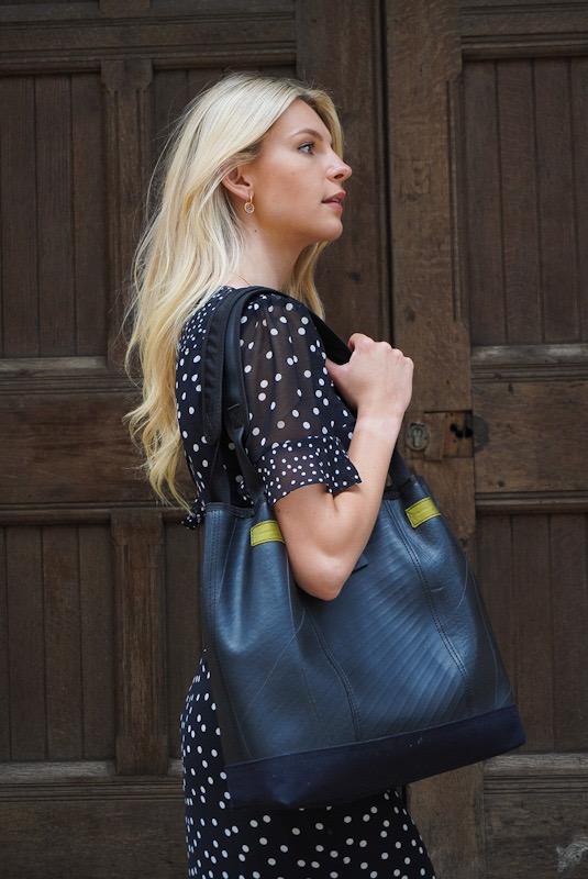 Aster Flower Recycled Wood Gold Earrings showcasing unique wood patterns and elegant gold plating, presented in a luxury gift box.