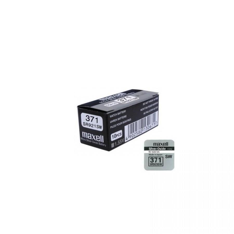 A pack of SR920/371 batteries showcasing their compact design and labeling.