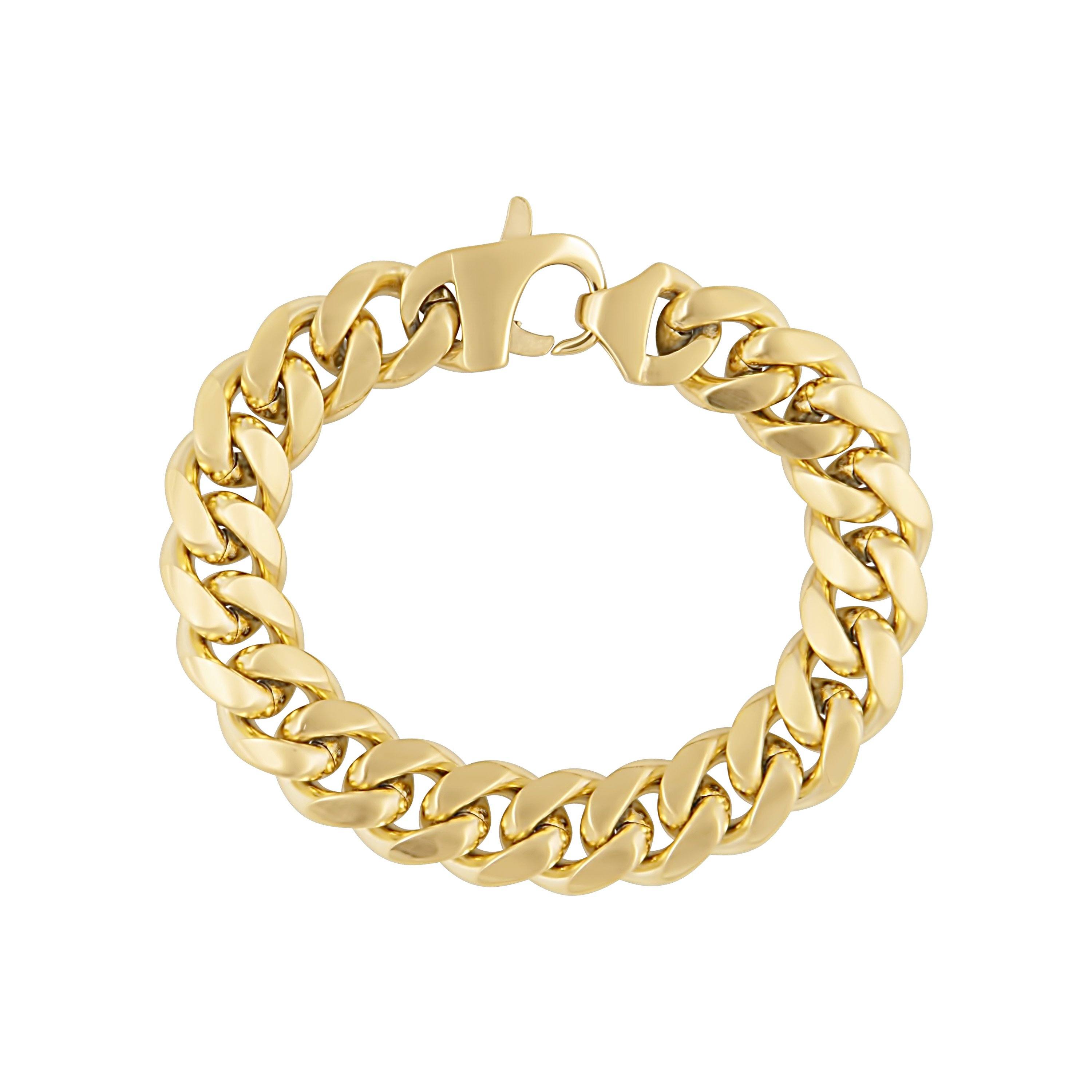 Blaire Chunky Bracelet featuring 18k gold plating on stainless steel with a bold design.