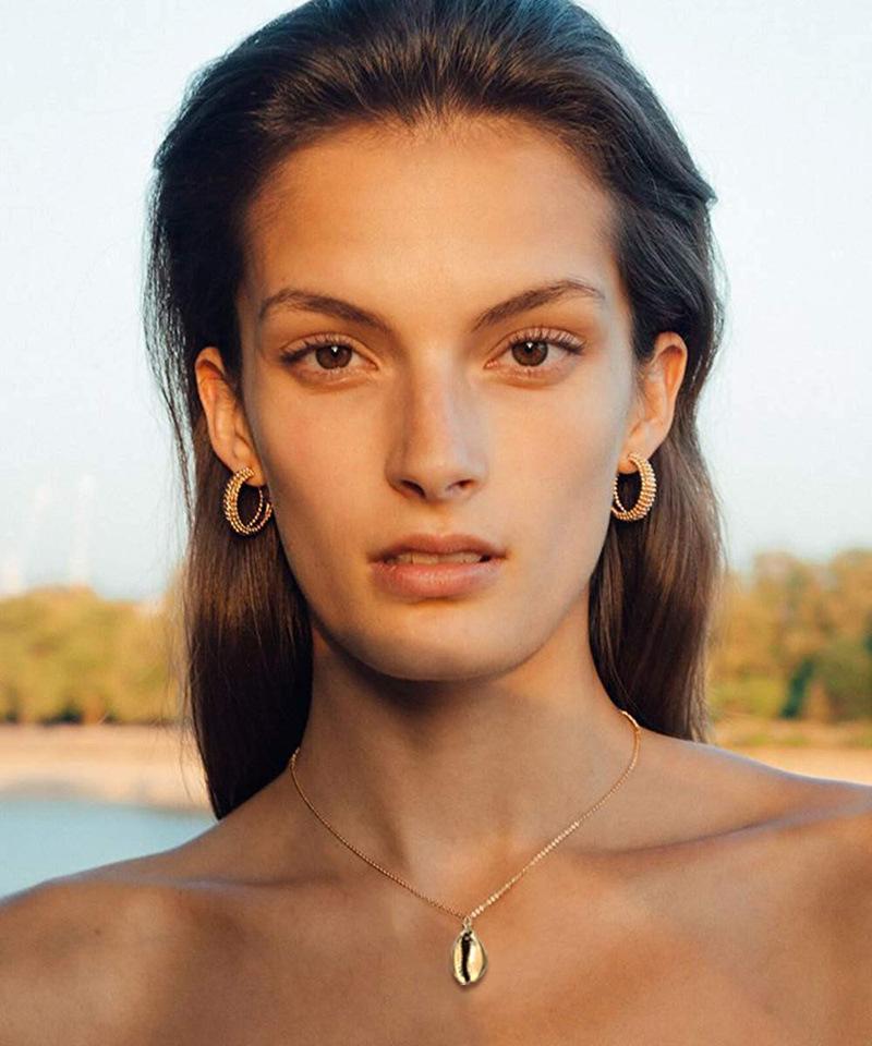 Elegant 18K gold plated butterfly drop necklace with link chain and lobster clasp, showcasing a delicate design.