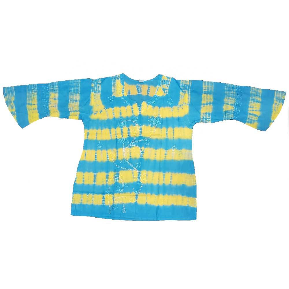 Butterfly Long Sleeve Sequin Tunic Tie Dye Top featuring vibrant colors and elegant sequins, perfect for stylish casual wear.