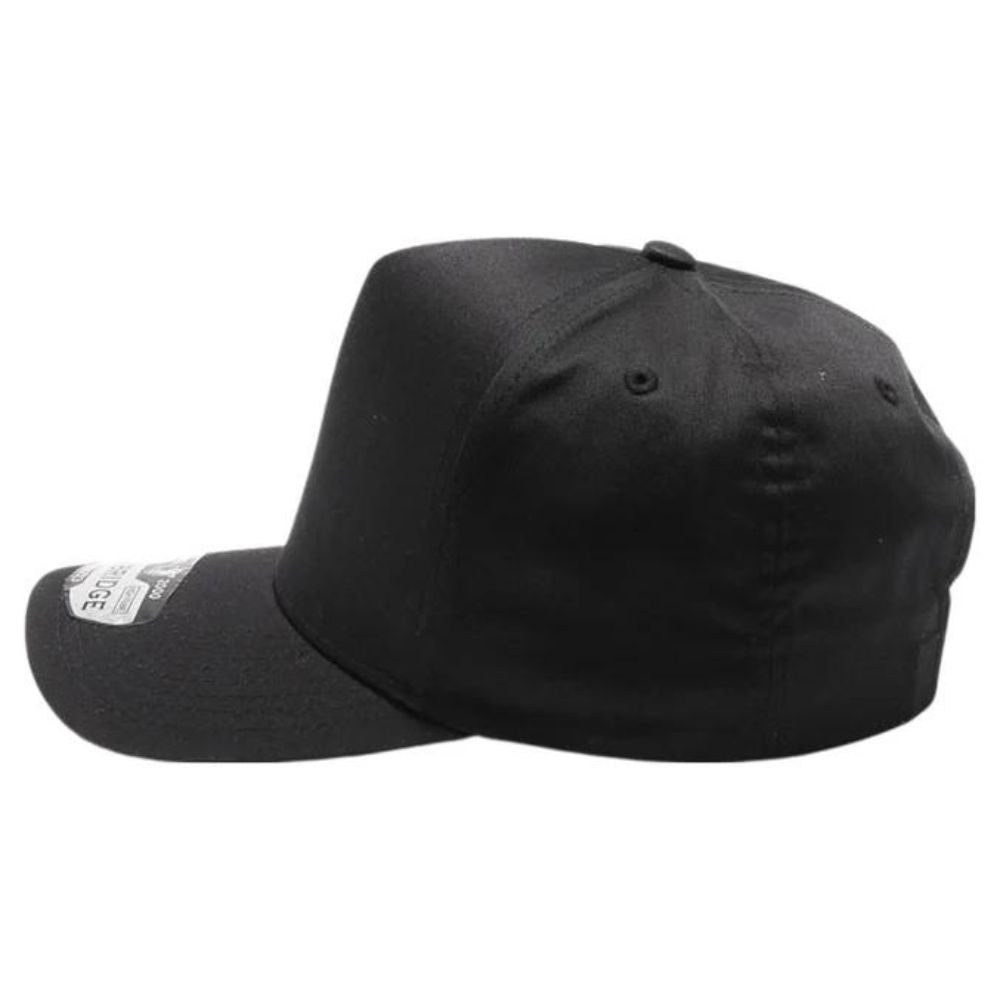 CAMBRIDGE 5 PANEL HIGH FRAME caps in a pack of 6, featuring a structured design, adjustable snapback, and curved visor for sun protection.