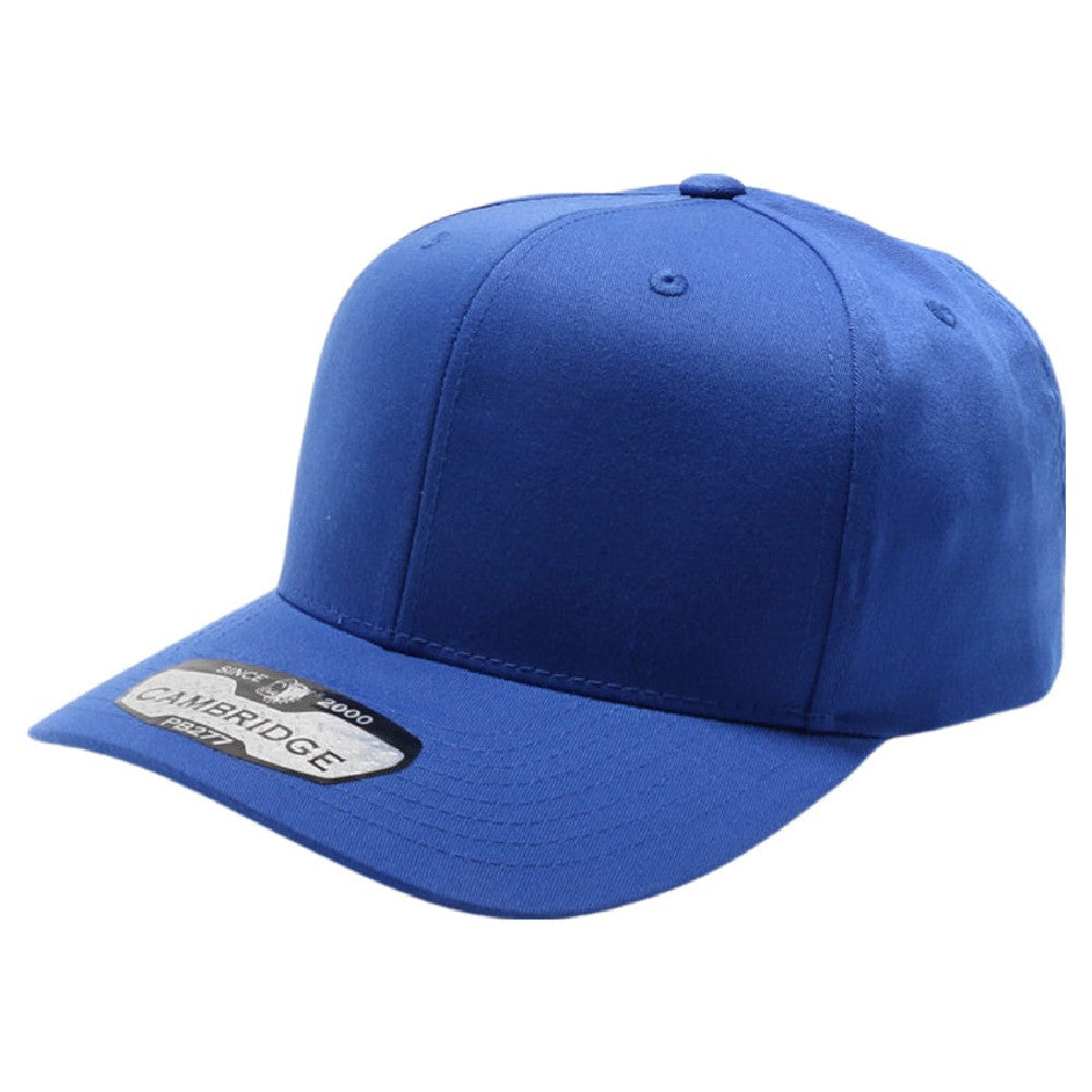 Cambridge 6 Panel Snapback pack of 6 in various colors, showcasing high-profile design and curved visor.