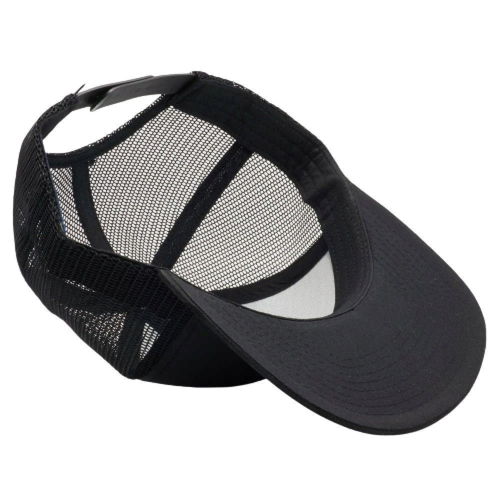 A pack of six Cambridge Shiny Camo Trucker Hats featuring a classic mid-profile design and premium camouflage fabric.