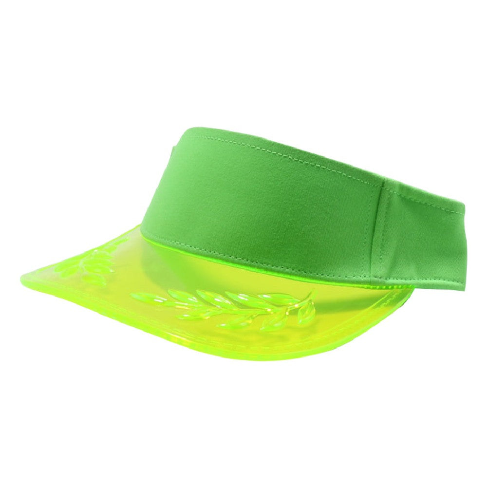Cambridge Transparent Bayleaf Sun Visor pack of 6 featuring a curved design and adjustable snapback.