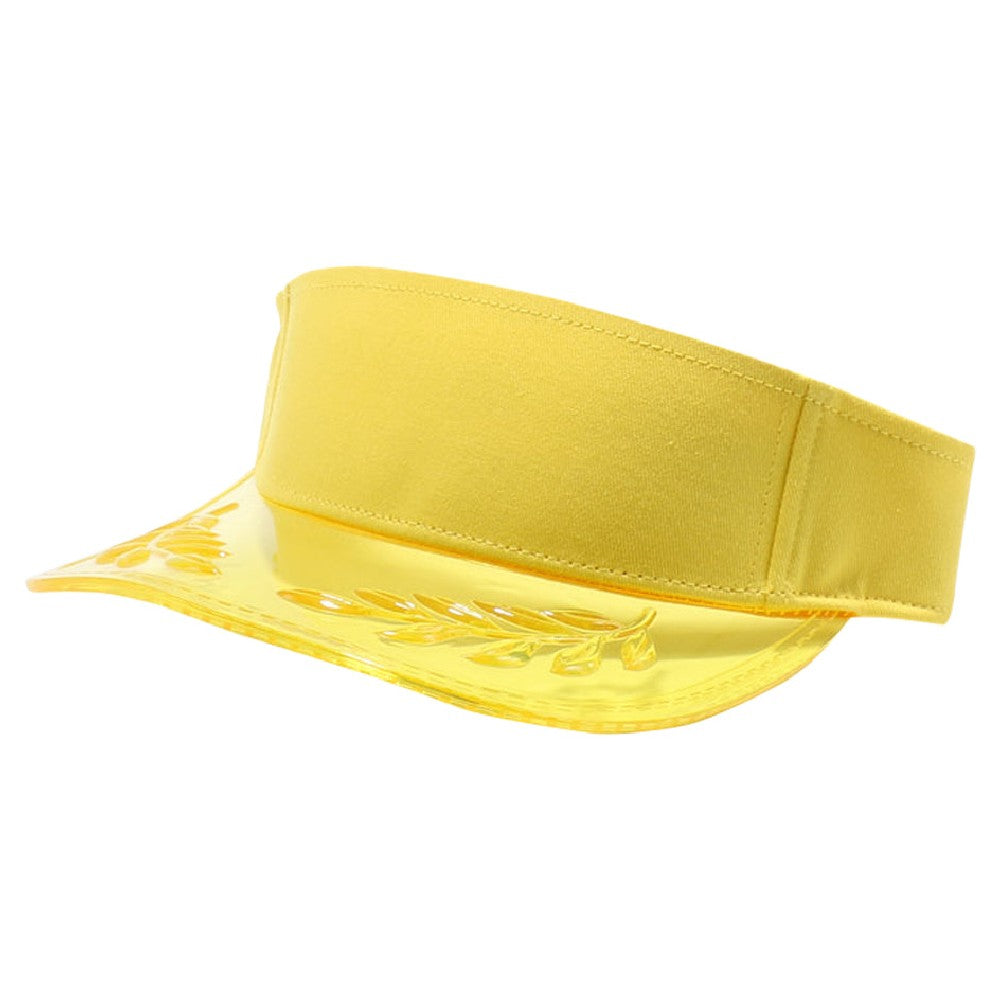 Cambridge Transparent Bayleaf Sun Visor pack of 6 featuring a curved design and adjustable snapback.