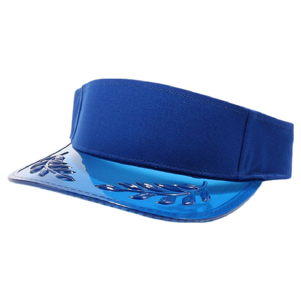 Cambridge Transparent Bayleaf Sun Visor pack of 6 featuring a curved design and adjustable snapback.