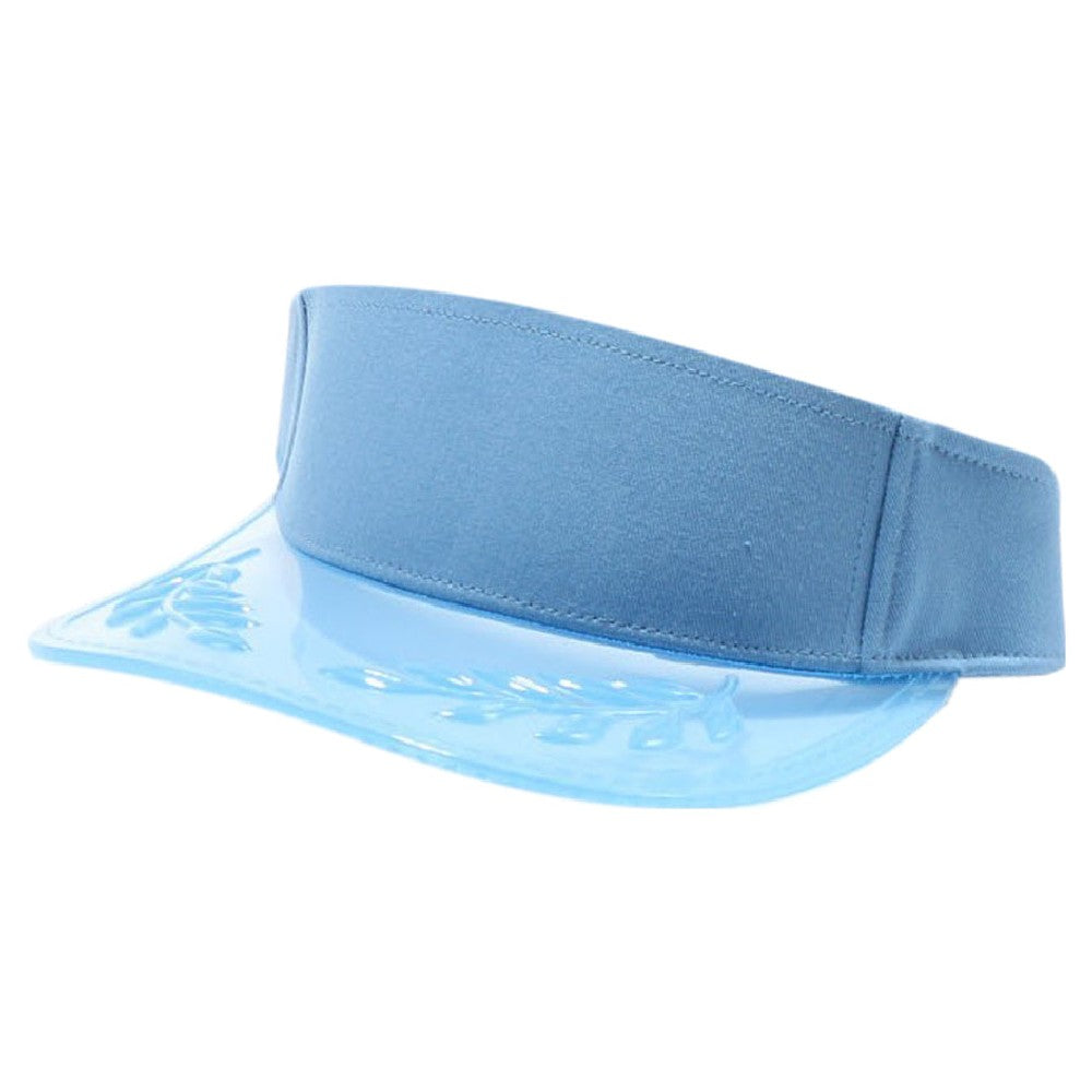 Cambridge Transparent Bayleaf Sun Visor pack of 6 featuring a curved design and adjustable snapback.