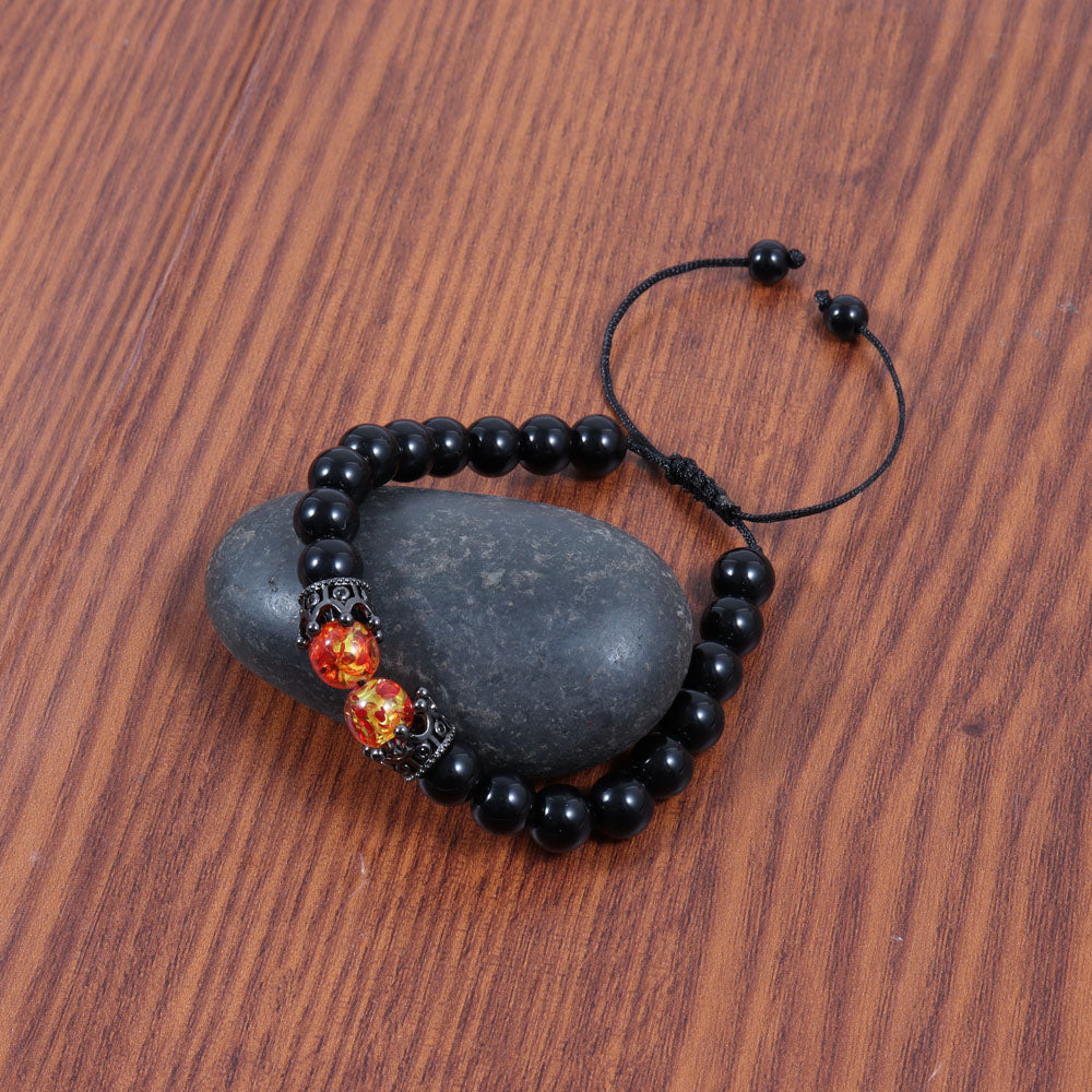 CANIS Steel Bracelet I 9310653 featuring a distinctive double beaded design, crafted from high-quality steel for durability and style.