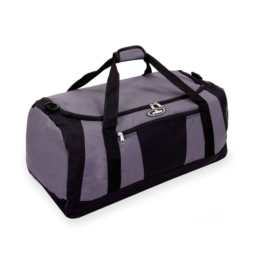 Large Casual Duffel Bag with Wet Pocket, featuring adjustable shoulder strap and durable material.