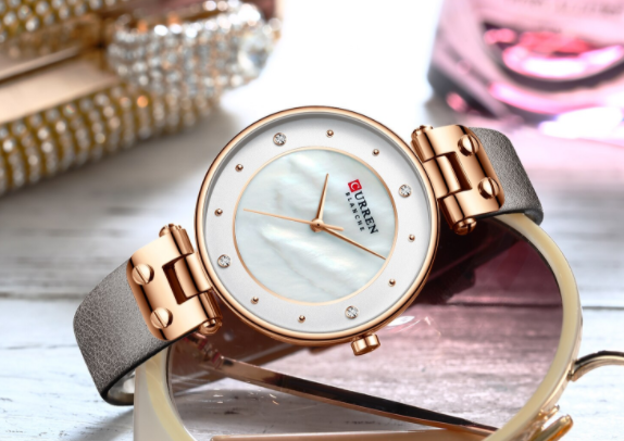 CELESTIAL CURREN Women's Watch featuring a classic design with a solid alloy construction and adjustable links.