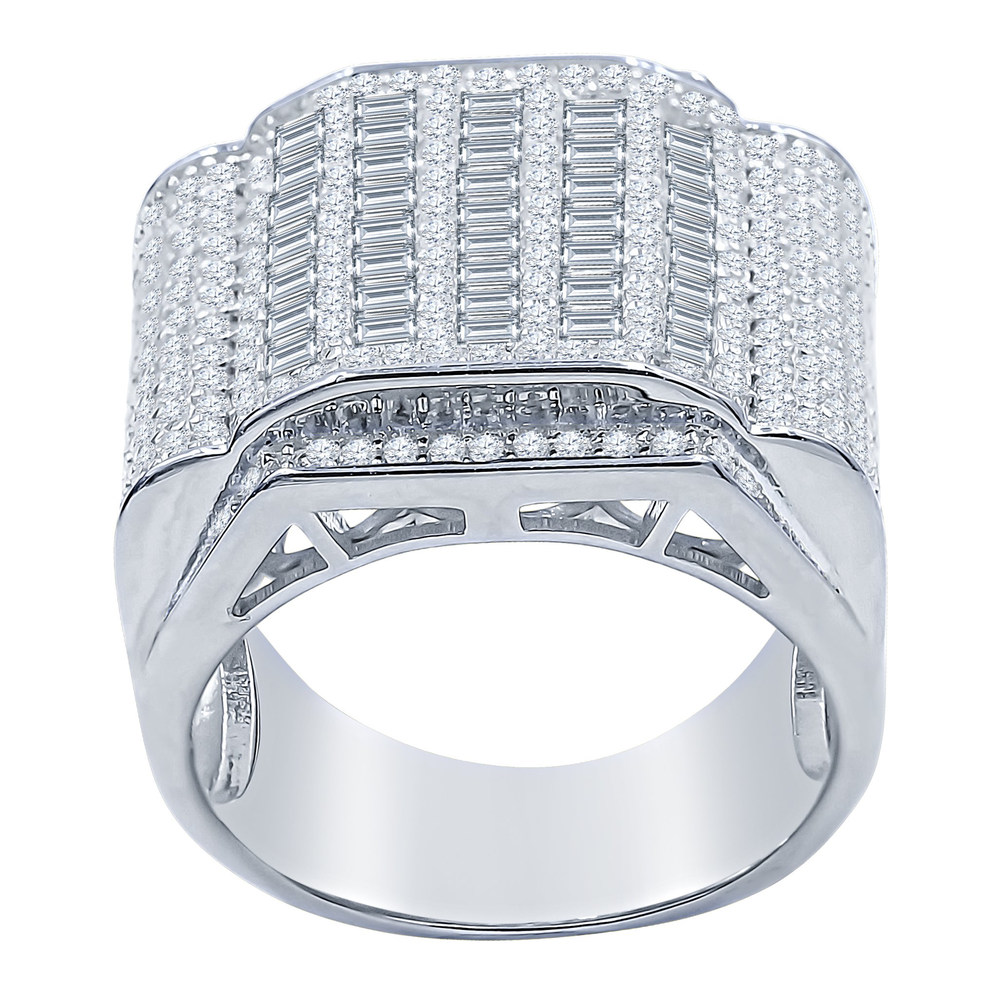 CHARISMA Silver Ring featuring dazzling cubic zircon stones in a stylish design, crafted from 925 sterling silver.