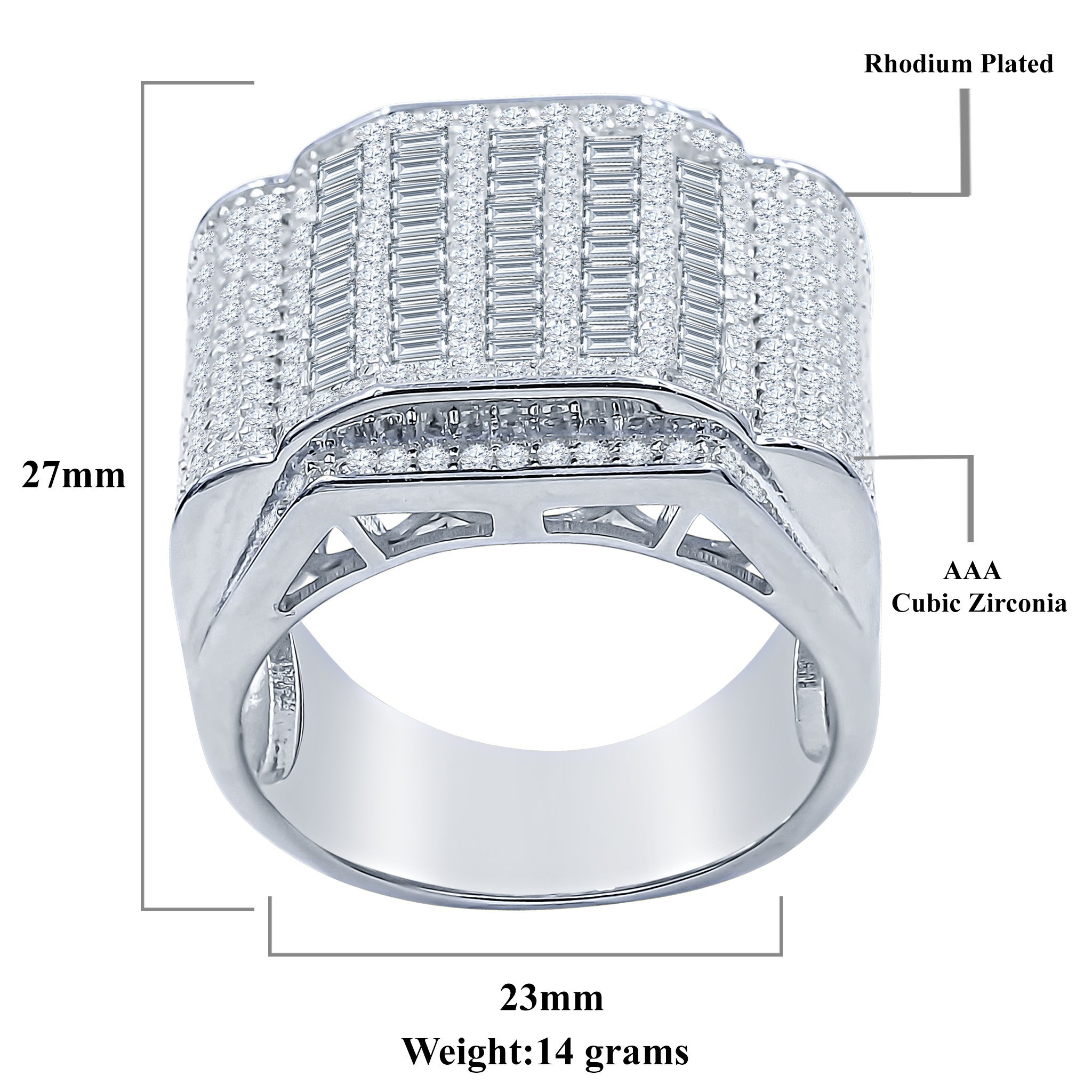 CHARISMA Silver Ring featuring dazzling cubic zircon stones in a stylish design, crafted from 925 sterling silver.