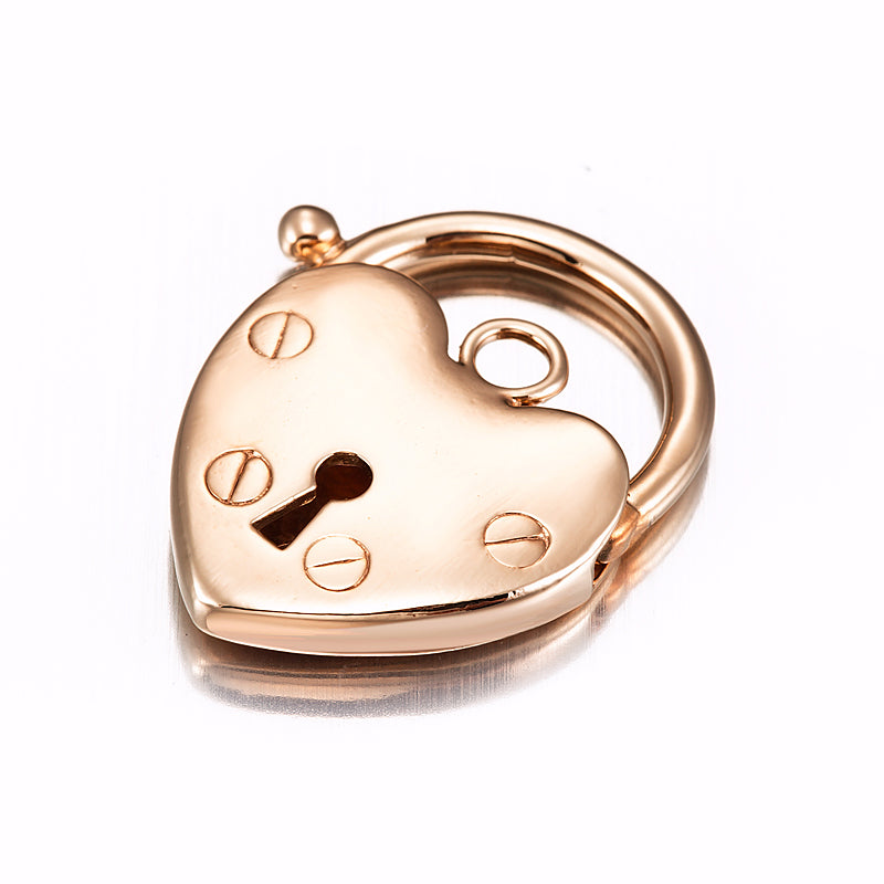 Classic 18ct Heavy Rose Gold Plated Plain Heart Locket, USA made, showcasing its elegant design and high-quality finish.