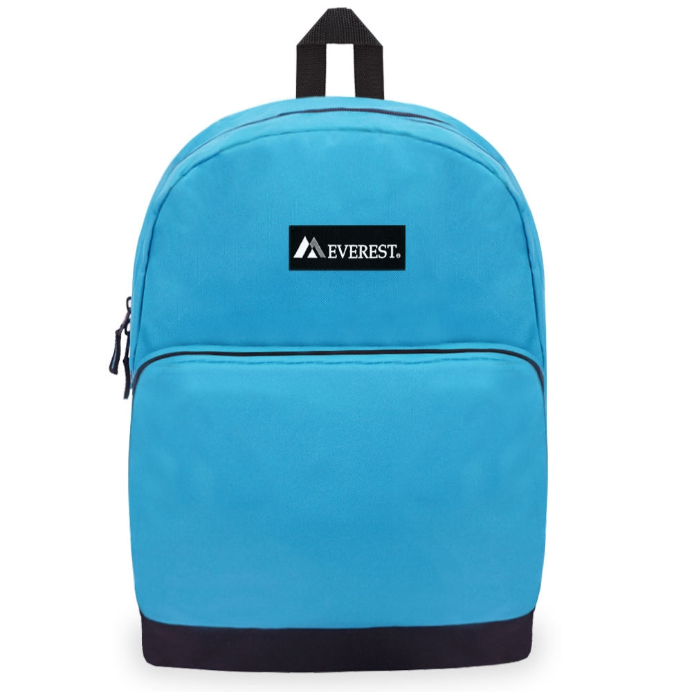 Classic Backpack with Front Organizer in fun prints, featuring a slim design and front zippered pocket for easy access to essentials.