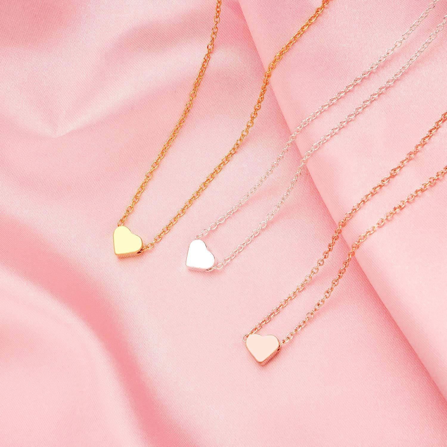 Classic Heart 18K Gold Plated Necklace featuring a heart design, link chain, and lobster clasp, elegantly crafted in Italy.