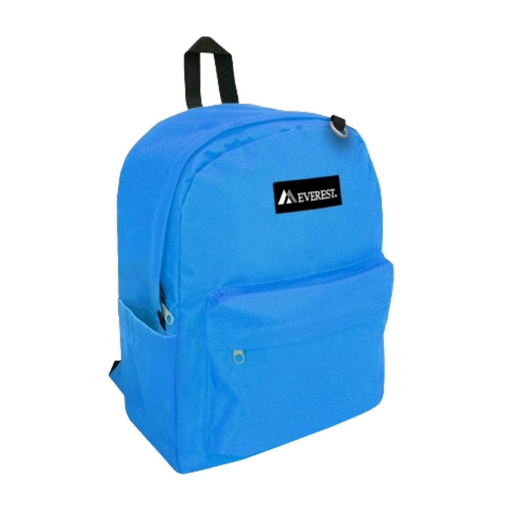 Classic laptop backpack with side pocket, featuring a modern design, padded straps, and a spacious main compartment.
