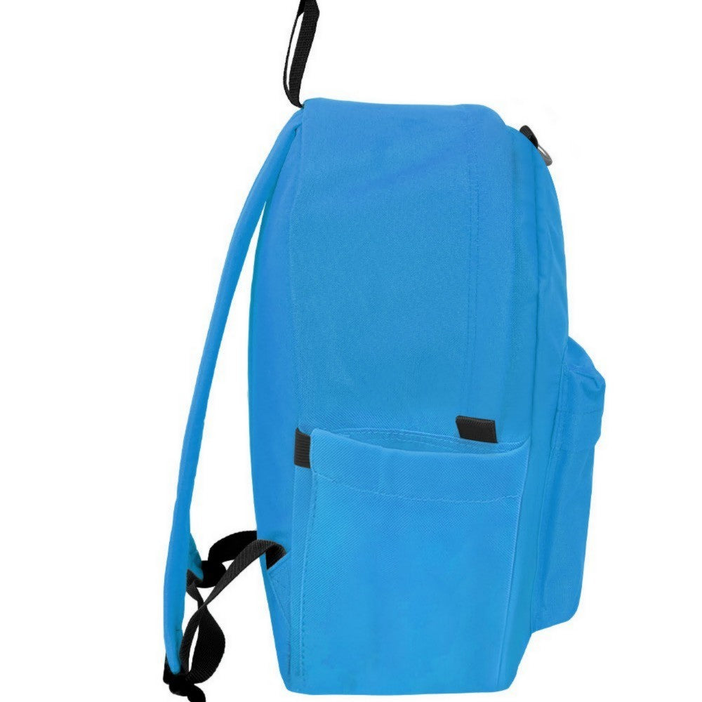 Classic laptop backpack with side pocket, featuring a modern design, padded straps, and a spacious main compartment.