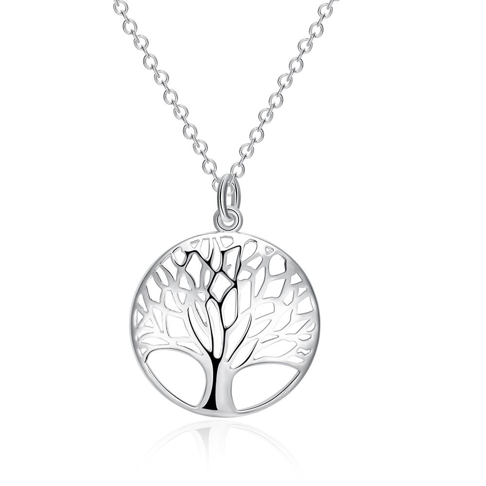 Classic Mother of Tree of Life Necklace in 18K Gold Plated, featuring a delicate tree pendant on an elegant chain.