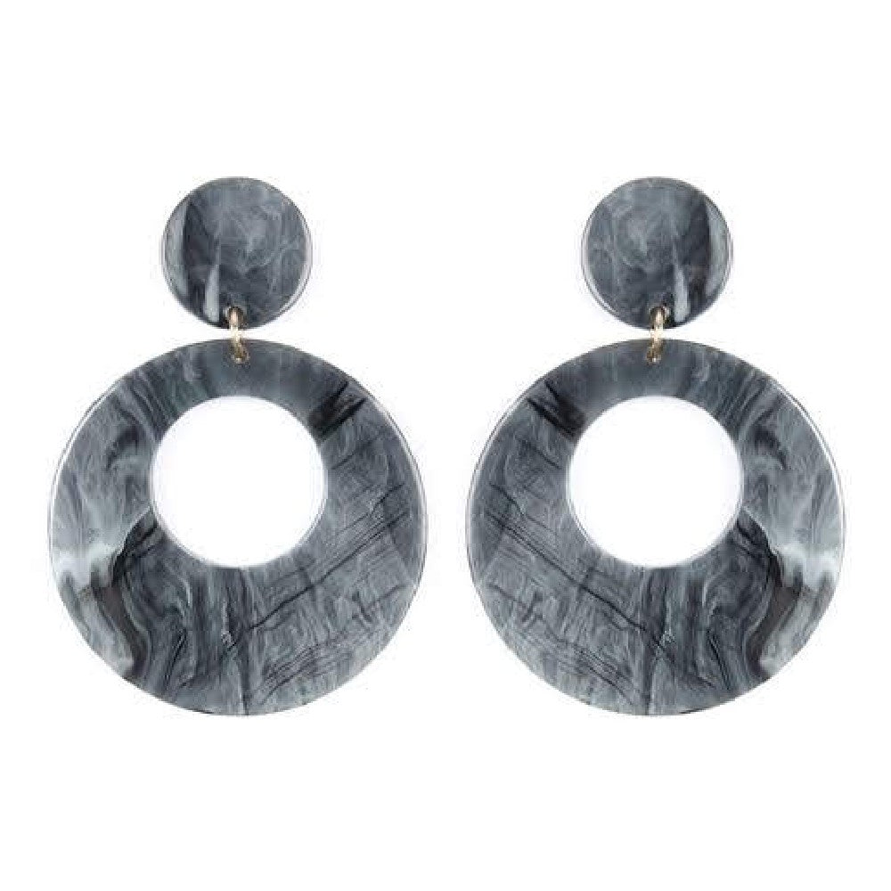 Colorful Smoked Design Dangle Drop Earrings showcasing vibrant colors and a stylish drop design, perfect for any occasion.