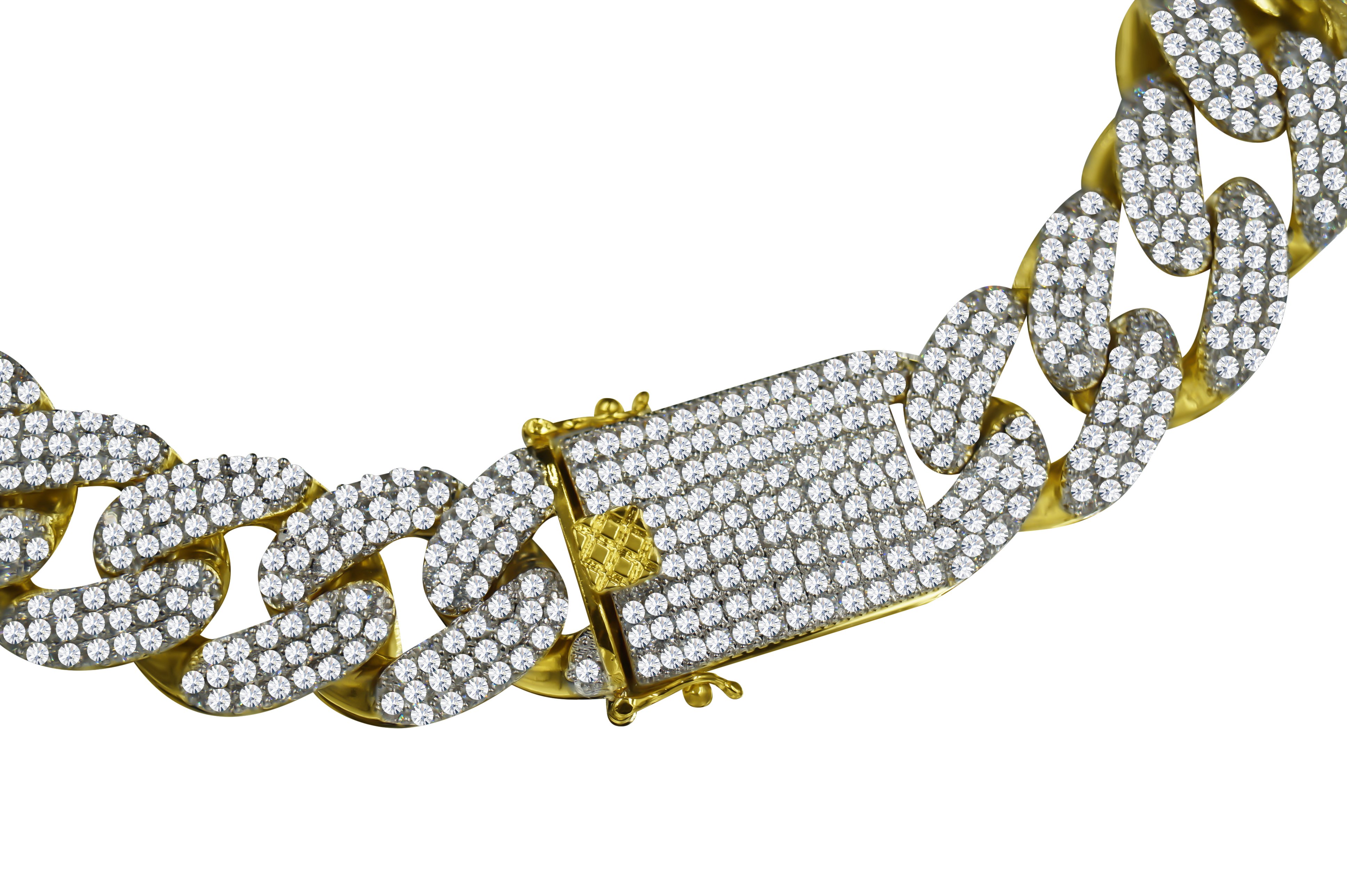 COLT 12 MM 925 Silver Cuban chain showcasing its elegant design and adjustable length, available in multiple colors.