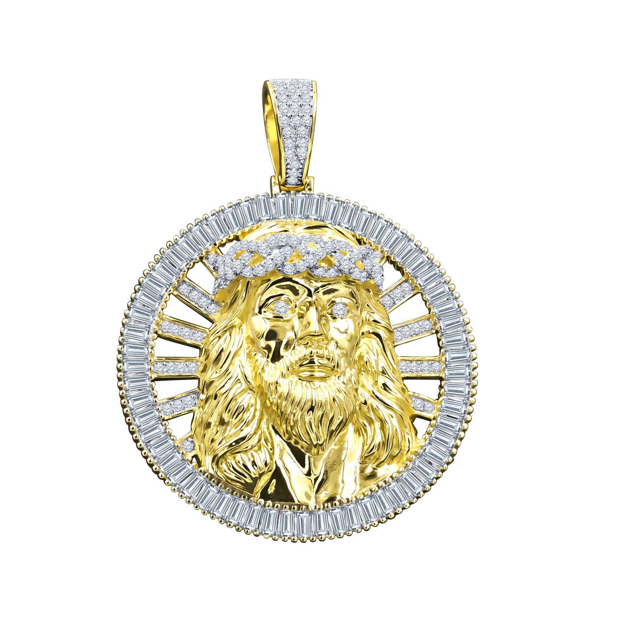 COMPATER Sterling Silver Locket featuring a circular design with sparkling Cubic Zircon stones, symbolizing divine love.