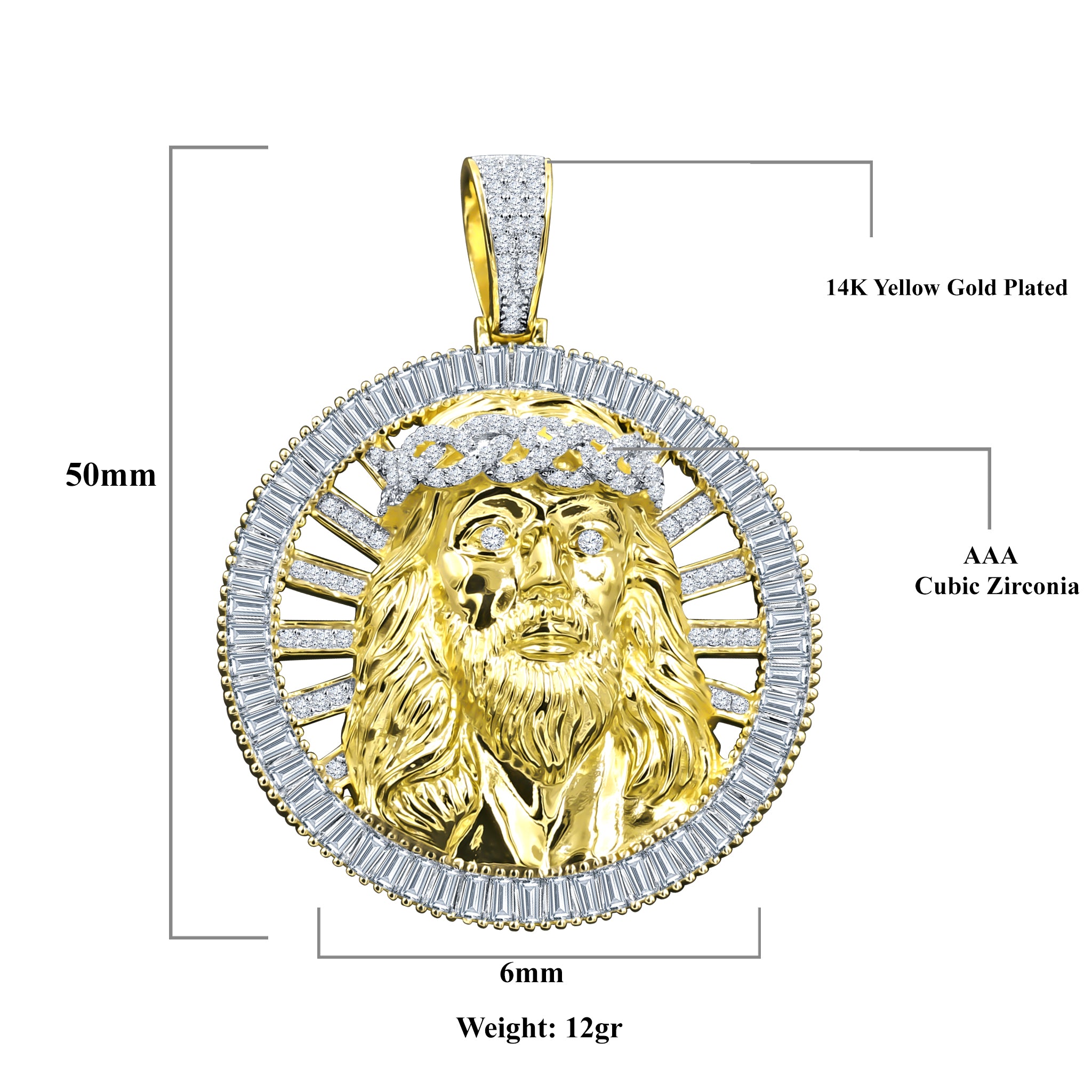 COMPATER Sterling Silver Locket featuring a circular design with sparkling Cubic Zircon stones, symbolizing divine love.