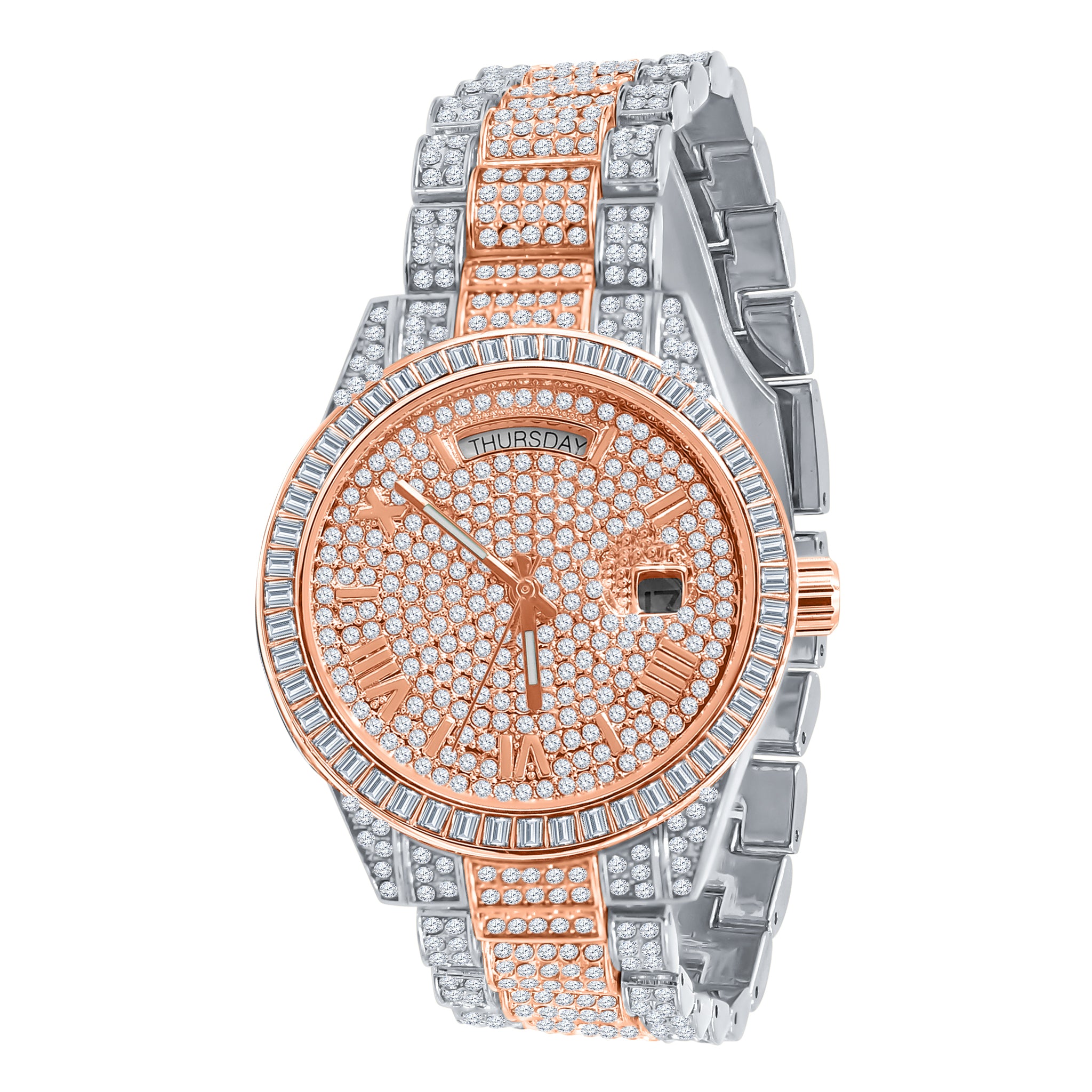 CRANT Bling Watch Crystal I 5631318 featuring sparkling crystals on a stainless steel band, showcasing luxury and elegance.