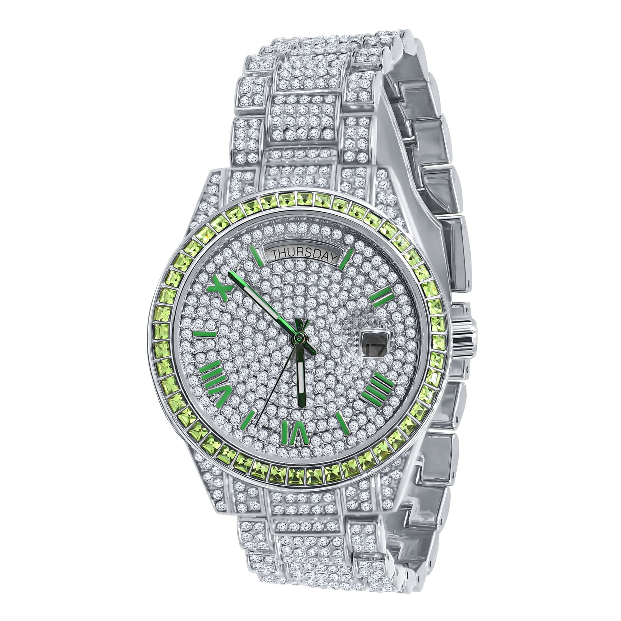 CRANT Bling Watch Crystal I 5631328 featuring sparkling crystals and a stainless steel band, showcasing luxury and elegance.