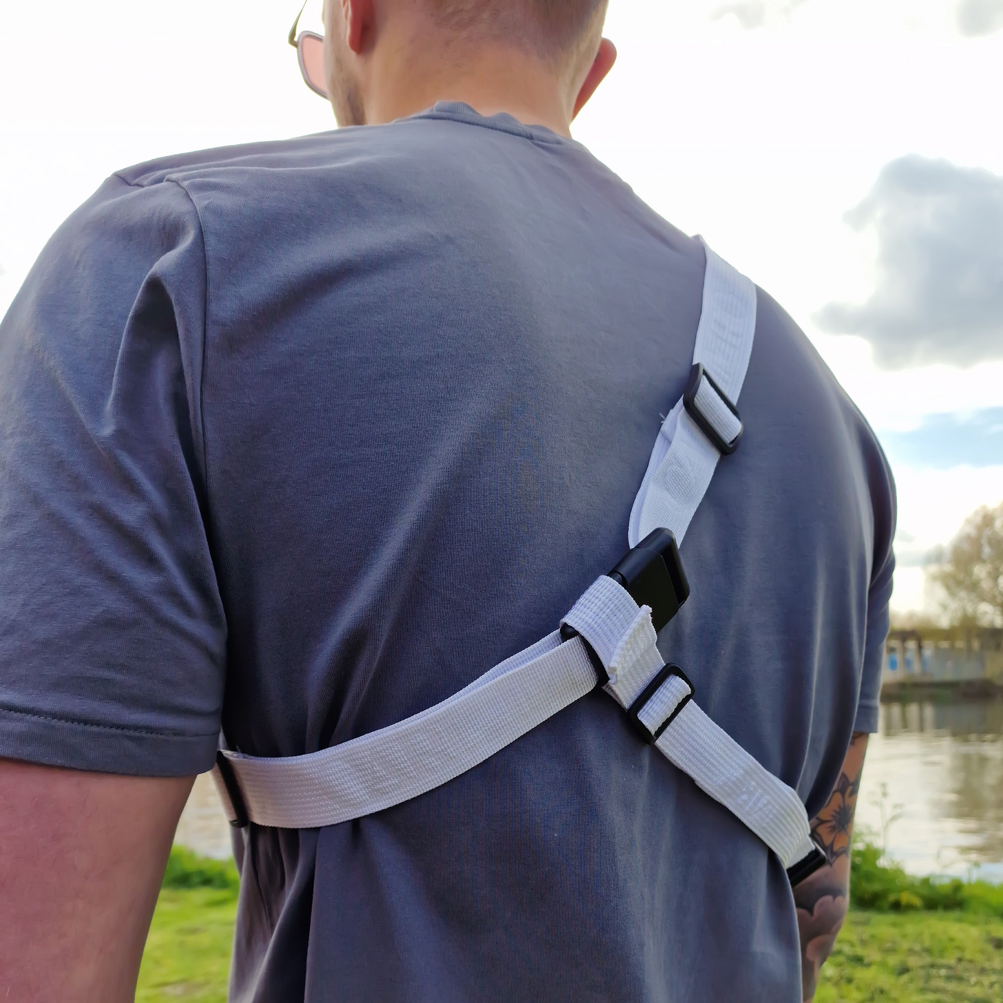 CRLi Alsa Red Fanny Bag made from zero waste PU eco leather, featuring a sleek design and adjustable strap for versatile wear.