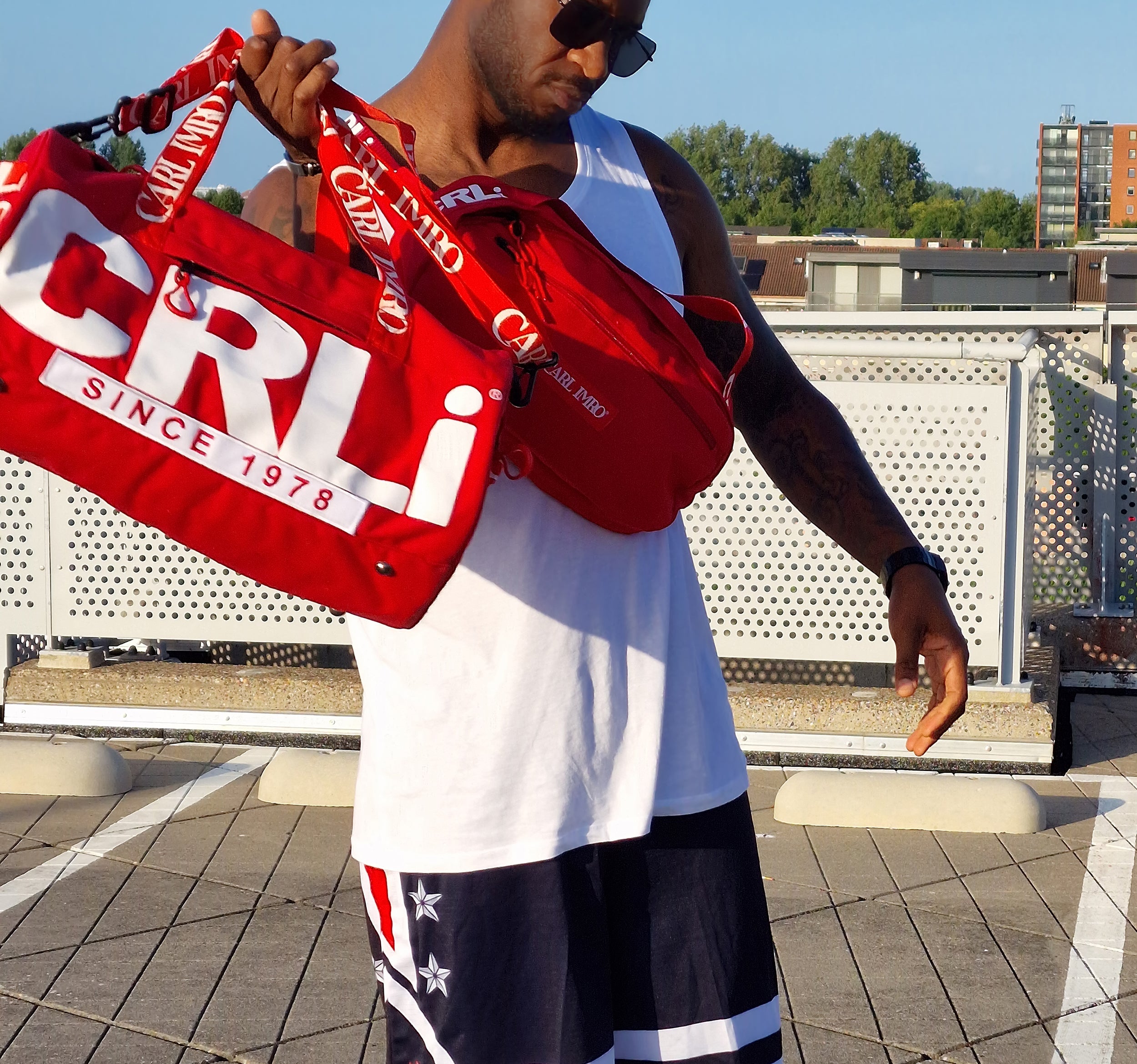 CRLi Extro Torro outdoor sports bag made from recycled nylon fabric, showcasing its stylish design and compact size.